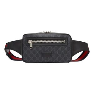 Gucci ophidia zip leather black sling Bag/ belt bag w/COA